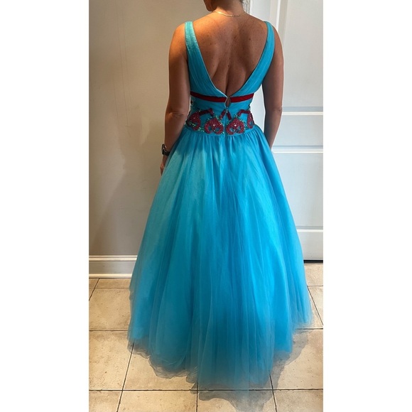 Jovani Ballgown Blue - Picture 5 of 6